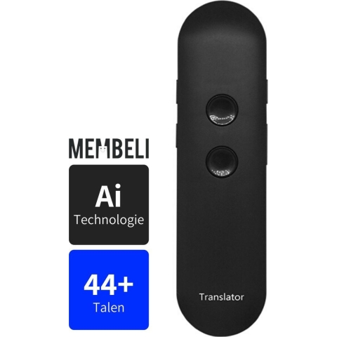 Membeli Vertaalcomputer Met Spraak 44+ Talen - Vertaal Apparaat - Muama Enence Vertaler - Directe Vertaler - 44+ Talen - zwart - Vertaal Computer - V