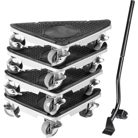 Meubelroller Set 4x Meubeltransporter Trolley Transporthulp - 5 Delig Meubelverplaatser - Meubel roller - Meubelglijders - Meubel Roller - Meubelhondj