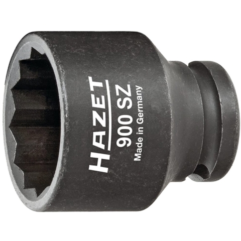 HAZET Krachtdopsleutel 900SZ-27 · 1/2 inch (12,5 mm) vierkant hol · Buitentwaalfkant tractieprofiel · SW 27 mm