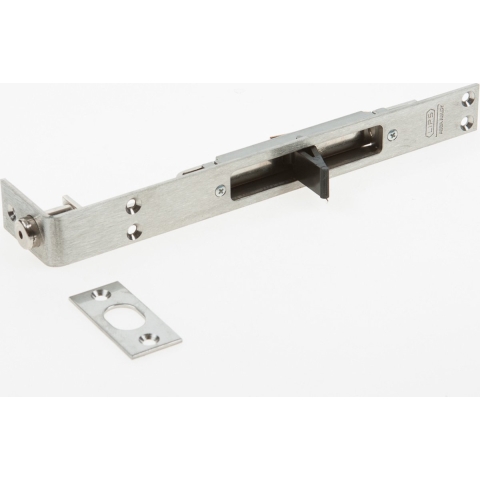 Lips 5160 Kantschuif | voor houten deuren | voorplaat RVS rechthoekig | sluitplaat SPT 5160 R | DR 1+2+3+4 | 25 x 235 mm - 7972001