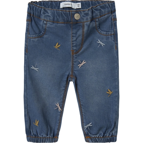 Name It Jeans - NbfRose - Gevormd - Medium+ Blue Denim/Mottenbor - Name It - 56 - Jeans