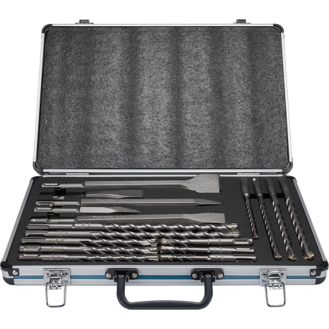 Makita Accessoires B-64680 | PB4S SDS+ boor/beitelset | 17-delig SDS-PLUS | in aluminium koffer - B-64680