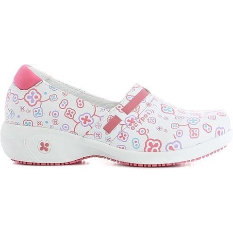 Oxypas Medische Schoen Met Hak Lucia ESD | Fuchsia Bloemen | Maat 36 - 10.154.047.01