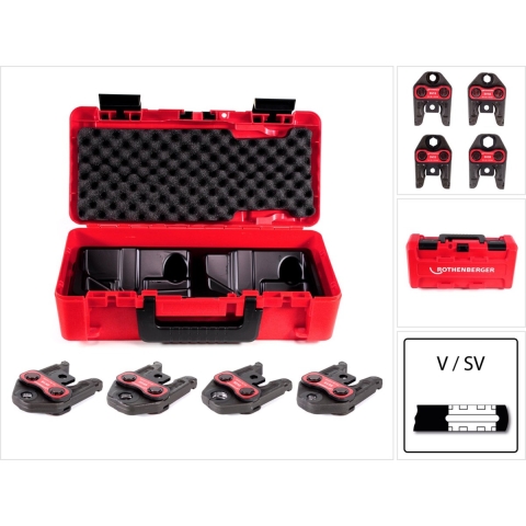 Rothenberger Werkstukklemmen-set | 32 kN nom. wijdte 15-18-22-28 mm type SV | 1 stuk - 015060X - 015060X