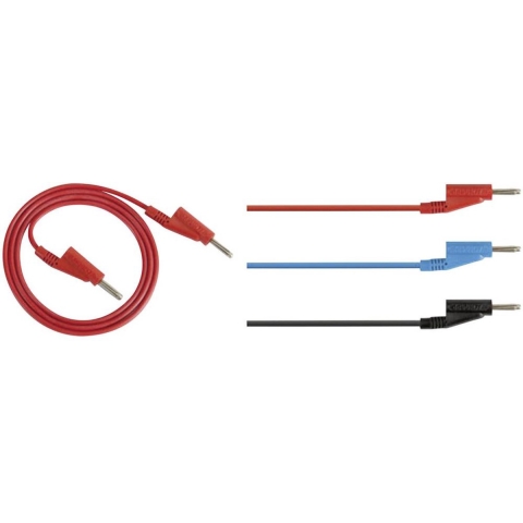 Rohde & Schwarz HZ10R Meetsnoerenset Banaanstekker 4 mm Banaanstekker 4 mm 1.00 m Rood 1 stuk(s)