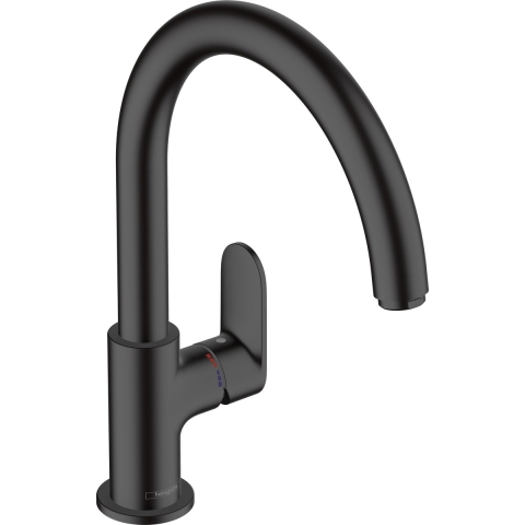 hansgrohe Vernis Blend M35ééngreeps keukenmengkraan 210 1jet met draaibare uitloop mat zwart
