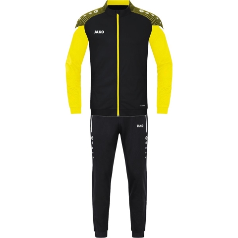 JAKO M9122 Trainingspak Polyester Performance - Zwart/Zachtgeel - XL