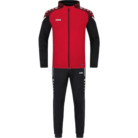 JAKO M9422K Polyesterpak Met Kap Performance Kids - Rood/Zwart - 152