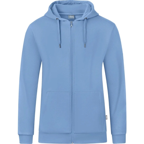 JAKO C6820D Jas Met Kap Organic Dames - Ijsblauw - 34