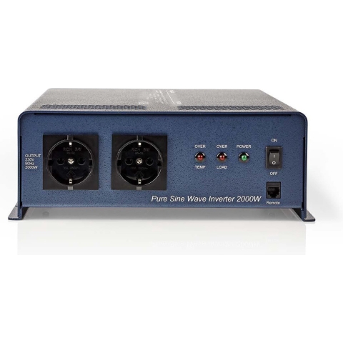 Nedis Inverter Pure Sinusgolf | 12 V DC | 4000 W | 1 stuks - PIPS200012 PIPS200012