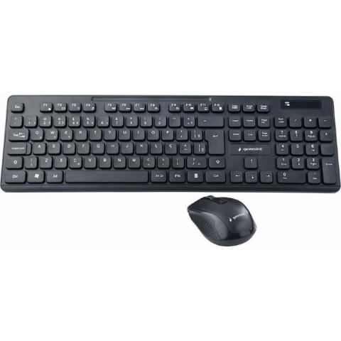 Gembird Draadloze desktop set zwart chocalate toetsenbord en muis - 9510123