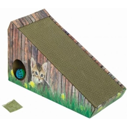Nobby - Krabplank - Met kattenkruid - Karton - Schuin - 47 x 20 x 26 cm