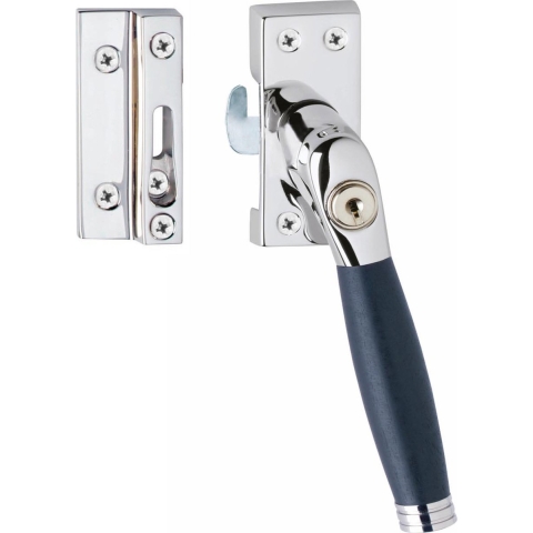 Intersteel | Raamsluiting Ton 222 | SKG* | Afsluitbaar | Rechts | Chroom/Ebbenhout
