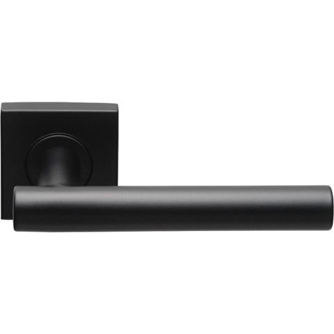 Formani | Deurkruk BASIC LB7-19BSQR53 op vierkant rozet | Zwart mat