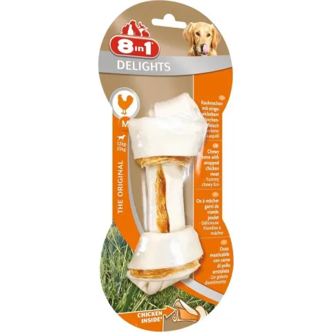 8in1 Delights - Kip - Hondensnack - M