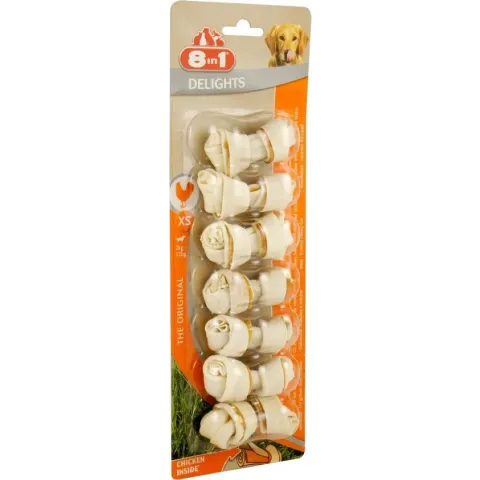 8in1 Delights - Kip - Hondensnack - XS - 7 St