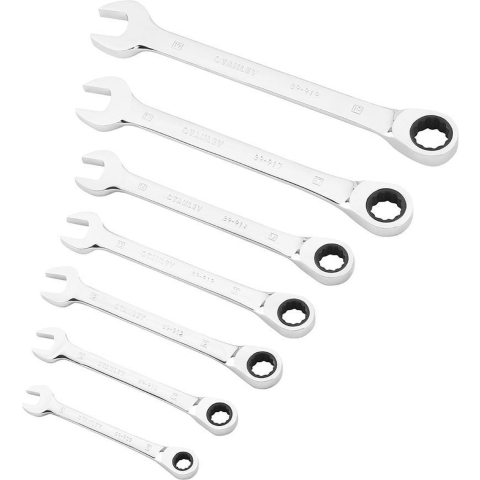 Stanley STMT82846-0 Rinsteeksleutelset met ratelring 7-delig