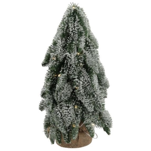 everlands kunstkerstboom Nobilis sneeuw 25LED H33D20