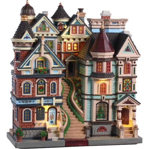 Houses on a hill, b/o (4.5v) - Lemax