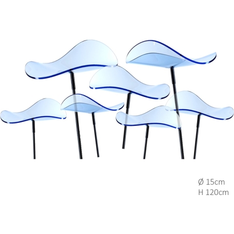 7 stuks! Zonnevangers Lucy Blauw medium 120x15 cm Cazador Del Sol - Cazador del sol