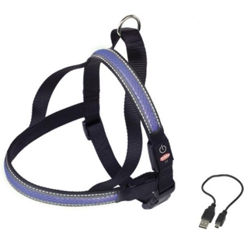 Nobby Verlicht Tuig - Hondentuig - Blauw - 80-100 x 56 cm