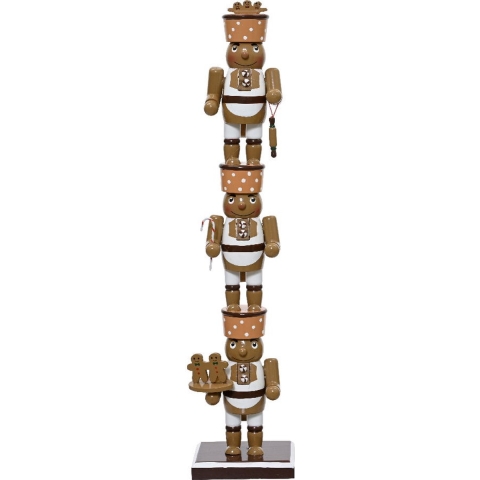 Notenkraker vuren l12b11h50 cm bruin - Decoris