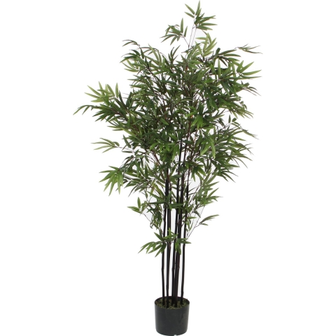 Bamboe struik kunstplant staand 150 cm - Grote volle huis/kantoorplant -