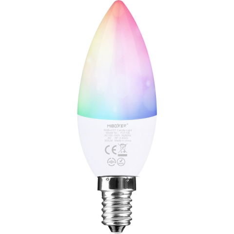 MiBoxer RGB-CCT LED E14 Kaars 4W RF 2.4G - LED0214
