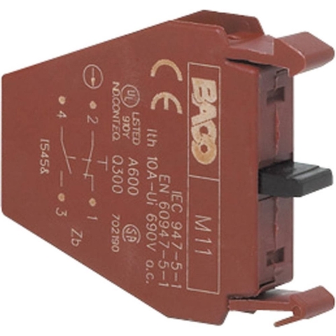 BACO LM11 Contactelement 1x NC, 1x NO Moment 600 V 1 stuk(s)