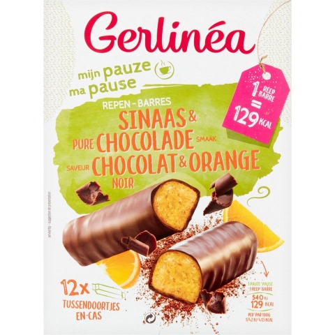 Gerlinea Repen Sinaas en Pure Chocolade 12 x 31 gr
