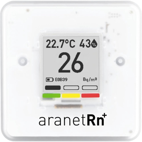 aranet Radon Plus Radonmeter 0, 0, 0 - 4000, 50, 85 Bq/m³, °C, %