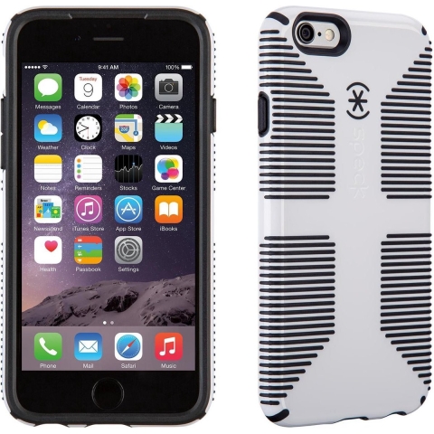 Speck iPhone 6 4.7 inch CandyShell Grip (White / Black Core 3)