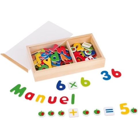 magnetisch alfabet en nummers, 89 stuks
