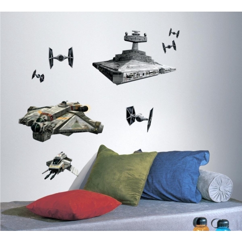 Star Wars Rebels grote muurstickers Rebels & Imperial Ships