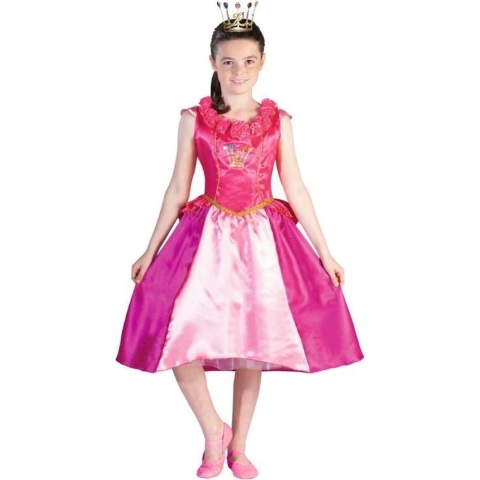 Prinsessia Roos verkleedjurk, maat 128