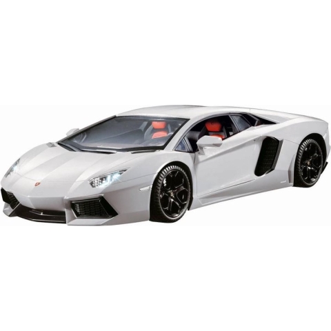 Racetin Lamborghini Aventador 1:28 - RC Auto - Wit
