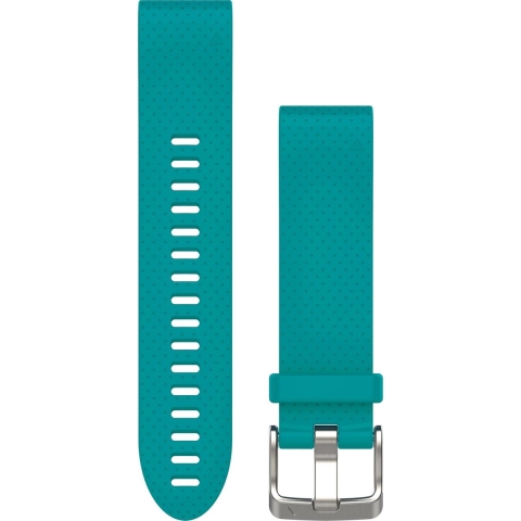 QuickFit 20 horlogebandje - Turquoise siliconen Horlogeband