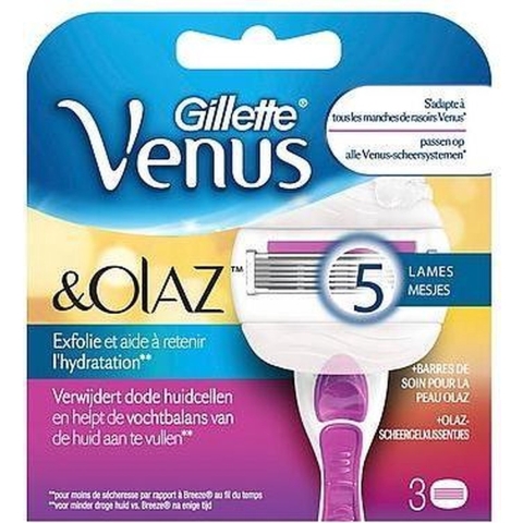 Venus & Olaz Sugarberry navul scheermesjes, 3 stuks