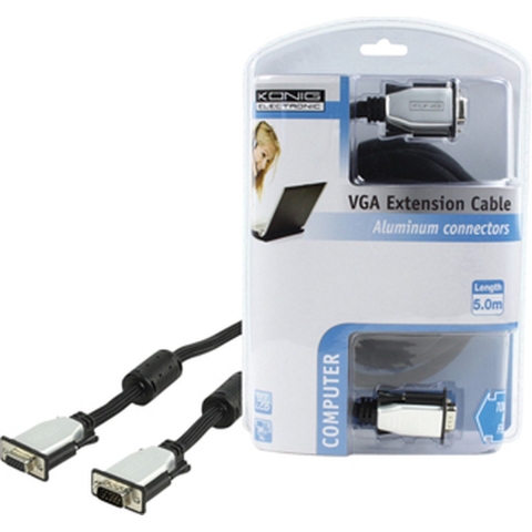 König, VGA Kabel Verlengkabel, 5m