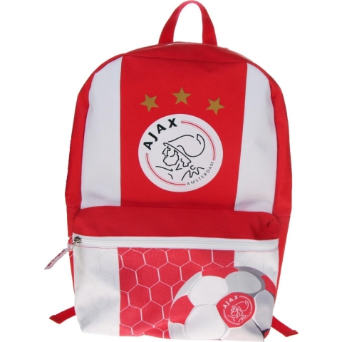 rugzak groot wit/rood logo