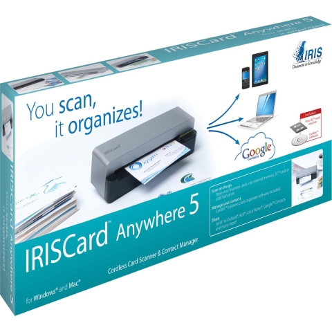 Anywhere 5 mobile card scanner Visitekaartenscanner