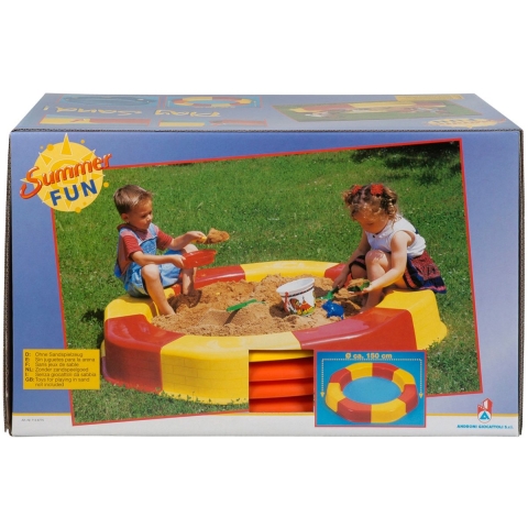 zandbakring met afdekzeil