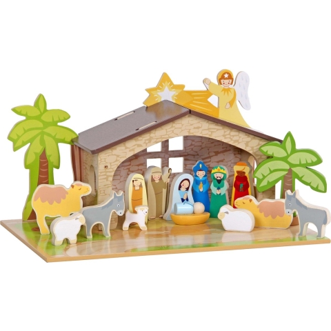 Ment Kerststal met onderplaat