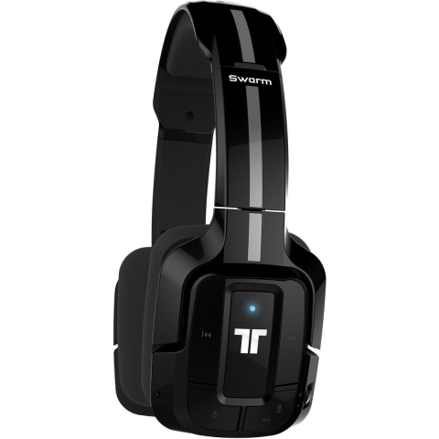 , Swarm Wireless Mobile Headset for Android, iOS, Smart Devices, PC / Mac, & Gaming Consoles (Black)