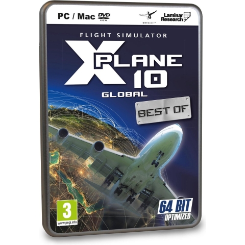 X-Plane 10, Global (64 Bit Optimized) (Best of) (DVD-Rom)