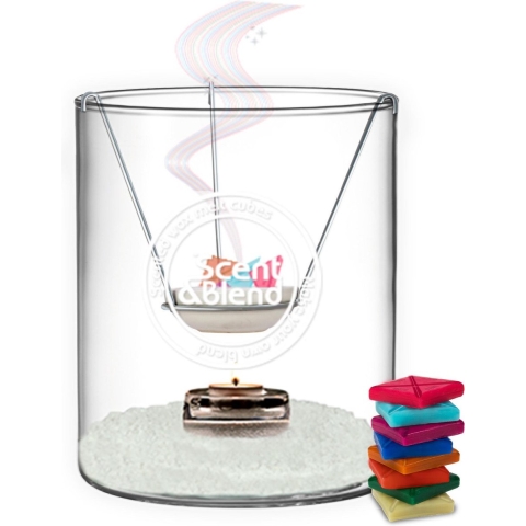 Scent & Blend windlichtset met 8 geurtabletten