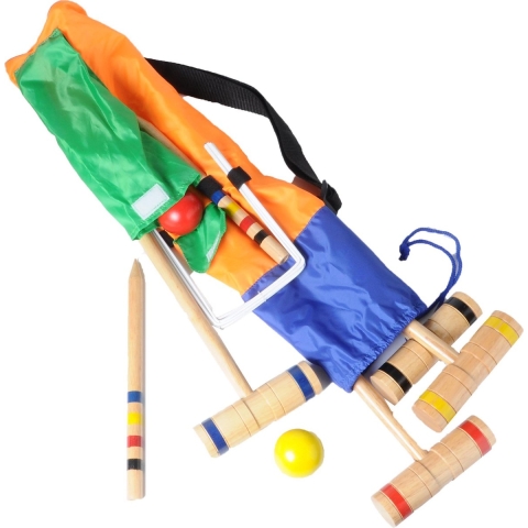 Houten Croquet Set voor 4 spelers