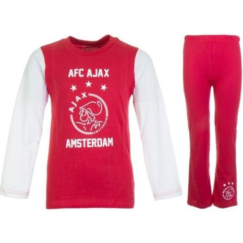 pyjama Amsterdam rood/wit, maat 164