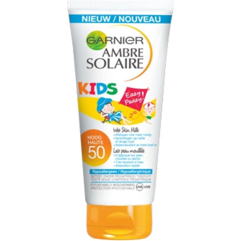 Ambre Solaire Kids wet skin melk SPF 50, 150 ml