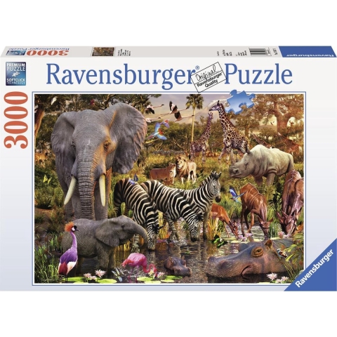 Afrikaanse dierenwereld puzzel, 3000 stukjes